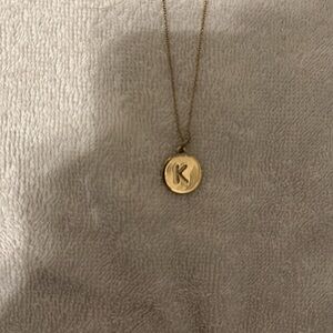 Kate Spade K initial necklace one in a million